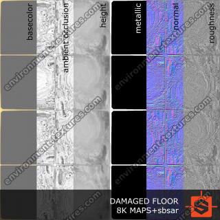 PBR damaged floor texture DOWNLOAD